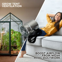 Load image into Gallery viewer, INDUCTOR® 5" CORDED AXIAL IN-LINE BOOSTER DUCT FAN | DB205C