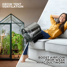 Load image into Gallery viewer, INDUCTOR® 8" CORDED AXIAL IN-LINE BOOSTER DUCT FAN | DB208C