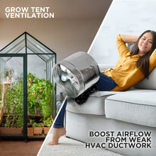 Load image into Gallery viewer, INDUCTOR® 10" CORDED AXIAL IN-LINE BOOSTER DUCT FAN | DB210C