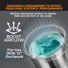 Load image into Gallery viewer, INDUCTOR® 12" CORDED AXIAL IN-LINE BOOSTER DUCT FAN | DB212C