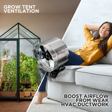 Load image into Gallery viewer, INDUCTOR® 12" CORDED AXIAL IN-LINE BOOSTER DUCT FAN | DB212C