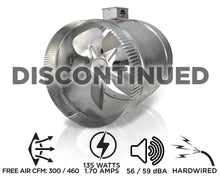 Load image into Gallery viewer, INDUCTOR® 10&quot; 2-SPEED AXIAL IN-LINE BOOSTER DUCT FAN | DB310E