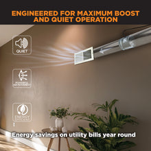 Load image into Gallery viewer, INDUCTOR® 8" CORDED AXIAL IN-LINE BOOSTER DUCT FAN | DB208C