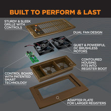 Load image into Gallery viewer, FLUSH FIT™ SMART REGISTER BOOSTER™ WITH ADAPTOR PLATE | HC500-BPL (BROWN)