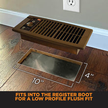 Load image into Gallery viewer, FLUSH FIT™ SMART REGISTER BOOSTER™ FAN | HC500-B (BROWN)