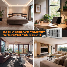 Load image into Gallery viewer, FLUSH FIT™ SMART REGISTER BOOSTER™ FAN | HC500-W (WHITE)