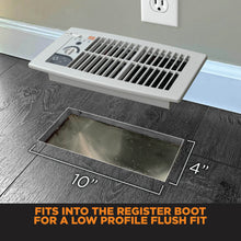 Load image into Gallery viewer, FLUSH FIT™ SMART REGISTER BOOSTER™ FAN | HC500-W (WHITE)