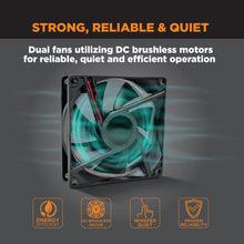 Load image into Gallery viewer, FLUSH FIT™ SMART REGISTER BOOSTER™ FAN | HC500-W (WHITE)