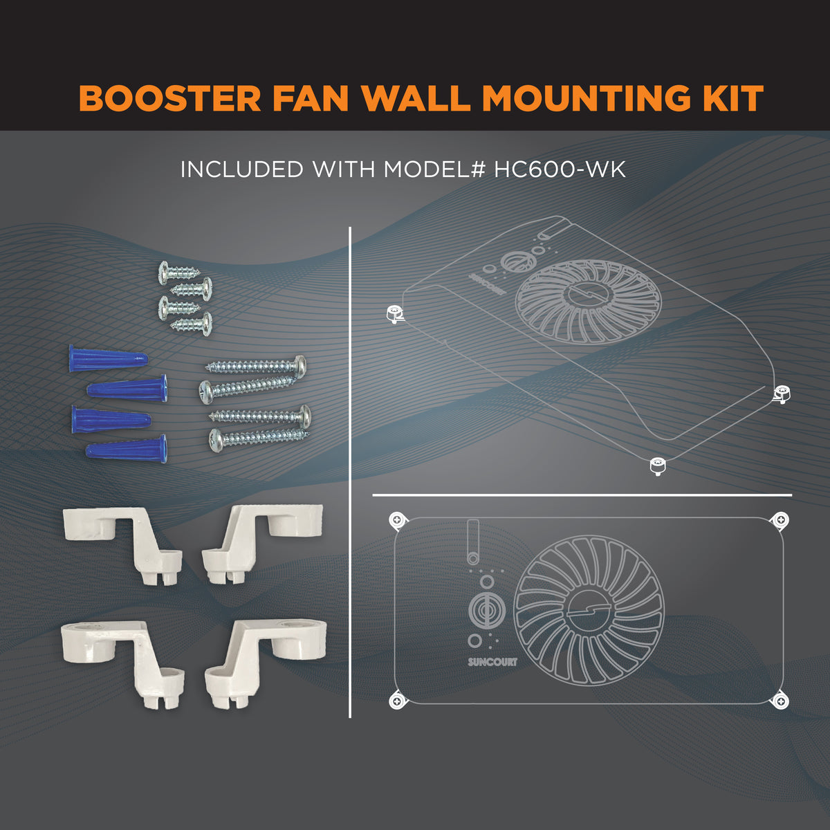 WALL MOUNT KIT FOR EQUALIZER® EZ8 | HC6WK1 – Suncourt Inc.