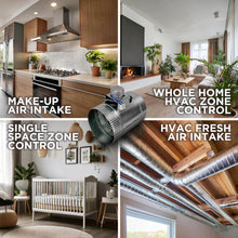 Load image into Gallery viewer, HVAC MOTORIZED DAMPER - NORMALLY CLOSED - POWER OPEN, SPRING RETURN