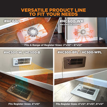 Load image into Gallery viewer, FLUSH FIT™ SMART REGISTER BOOSTER™ WITH ADAPTOR PLATE | HC500-WPL (WHITE)