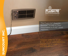 Load image into Gallery viewer, FLUSH FIT™ SMART REGISTER BOOSTER™ FAN | HC500-B (BROWN)