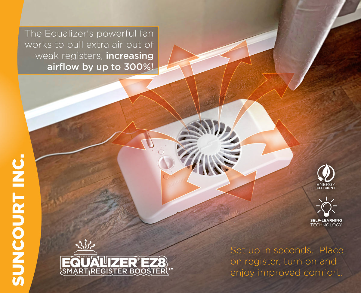 EQUALIZER® EZ8 SMART REGISTER BOOSTER FAN HC600 Suncourt Inc.