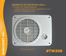 Load image into Gallery viewer, THRUWALL™ VARIABLE SPEED ROOM TO ROOM TRANSFER FAN™ | TW208