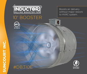 INDUCTOR® 10" 2-SPEED AXIAL IN-LINE BOOSTER DUCT FAN | DB310E