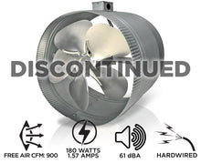 Load image into Gallery viewer, INDUCTOR® 14&quot; 4-POLE AXIAL IN-LINE BOOSTER DUCT FAN | DB414E