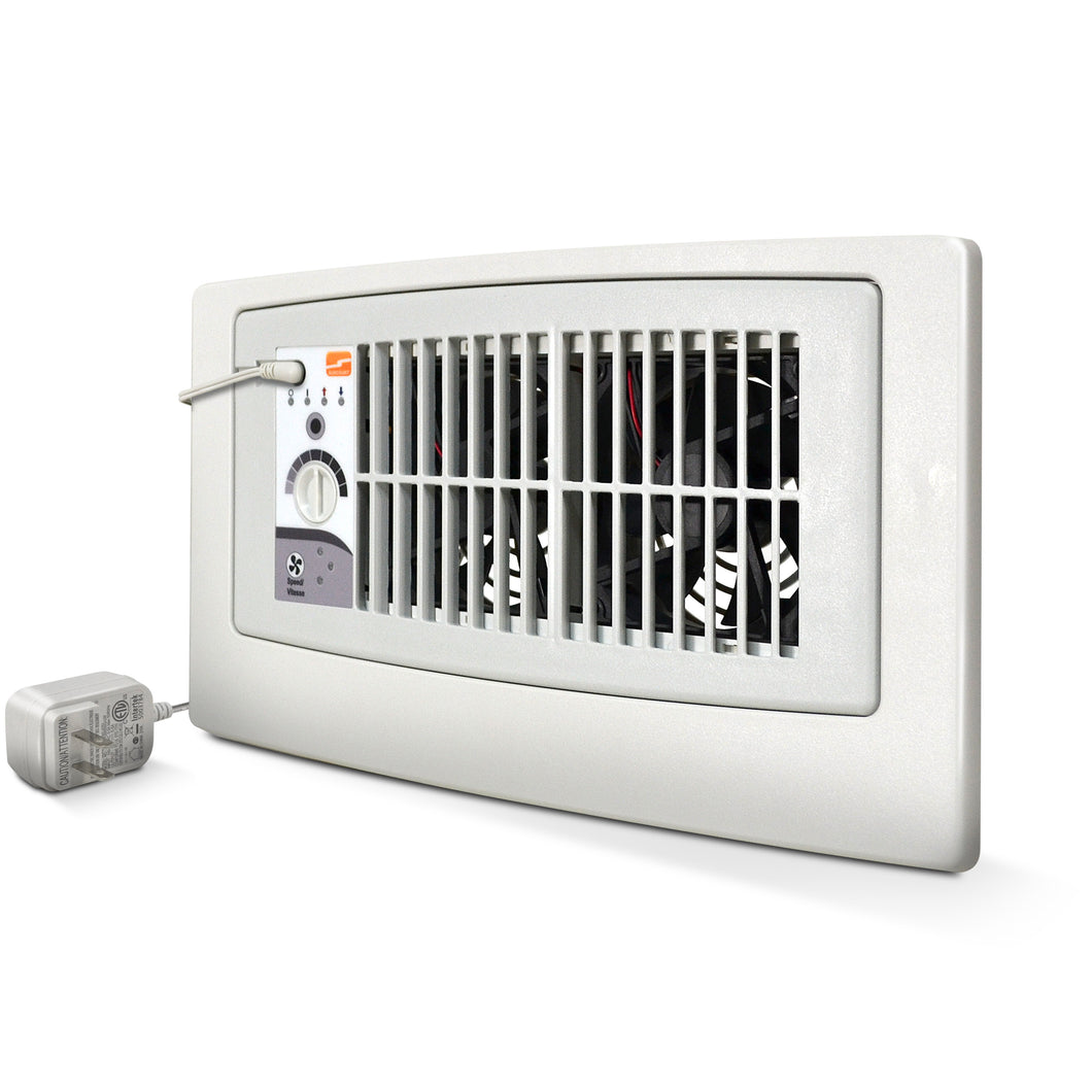 FLUSH FIT™ SMART REGISTER BOOSTER™ WITH ADAPTOR PLATE | HC500-WPL (WHITE)