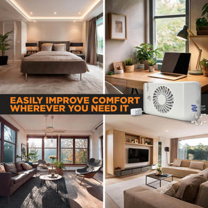 EQUALIZER® EZ8 SMART REGISTER BOOSTER FAN WITH WALL MOUNT KIT | HC600-WK