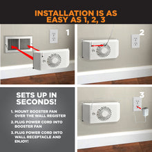 Load image into Gallery viewer, EQUALIZER® EZ8 SMART REGISTER BOOSTER FAN WITH WALL MOUNT KIT | HC600-WK