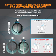 Load image into Gallery viewer, MAKE-UP AIR INTAKE KIT - NORMALLY CLOSED - POWER OPEN - SPRING RETURN