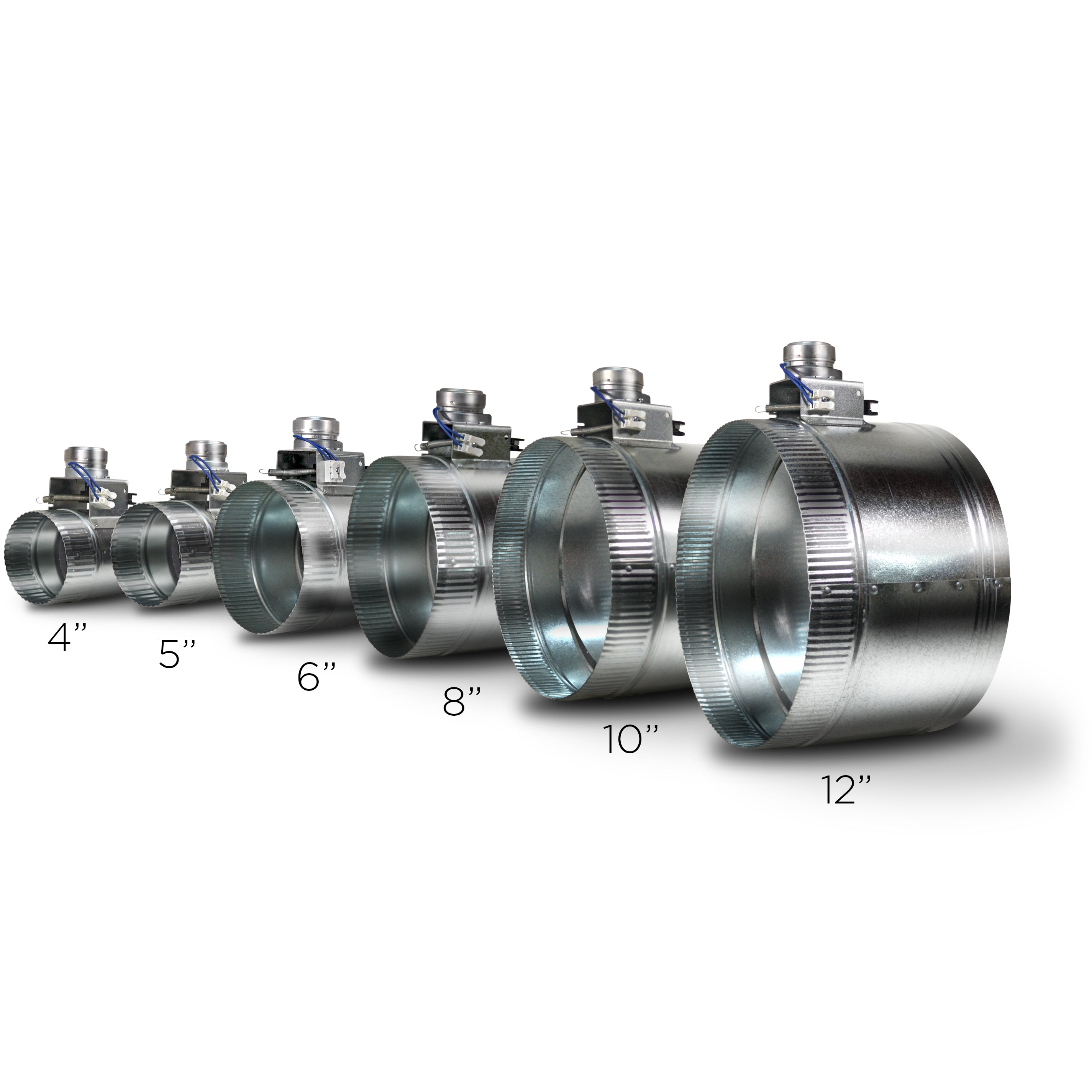 HVAC MOTORIZED DAMPER - NORMALLY CLOSED - POWER OPEN, SPRING