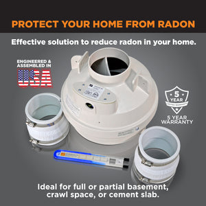 SUNCOURT® RADON FAN MITIGATION KIT | RDK04-3