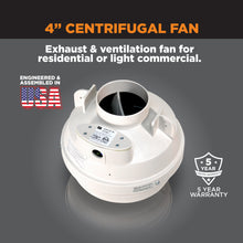 Load image into Gallery viewer, CENTRAX® 4&quot; IN-LINE CENTRIFUGAL FAN | TF104