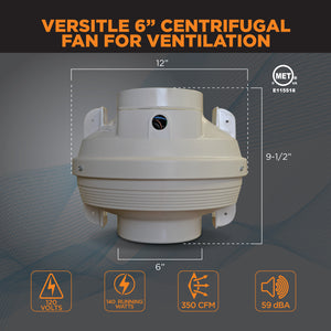 CENTRAX® 6" IN-LINE CENTRIFUGAL FAN | TF106