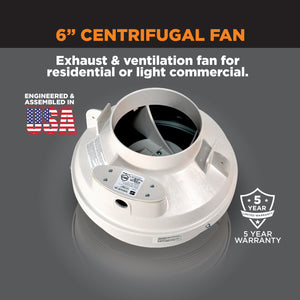 CENTRAX® 6" IN-LINE CENTRIFUGAL FAN | TF106