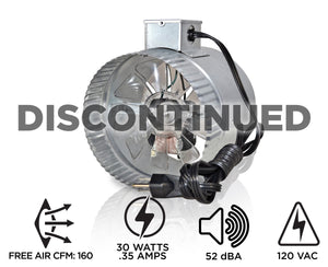 INDUCTOR® 6" AXIAL IN-LINE BOOSTER DUCT FAN| DB206-CRD