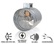 Load image into Gallery viewer, INDUCTOR® 6&quot; 2-SPEED AXIAL IN-LINE BOOSTER DUCT FAN | DB306E