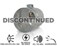 Load image into Gallery viewer, INDUCTOR® 8&quot; 2-SPEED AXIAL IN-LINE BOOSTER DUCT FAN | DB308E