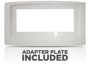 FLUSH FIT™ SMART REGISTER BOOSTER™ WITH ADAPTOR PLATE | HC500-WPL (WHITE)