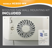 Load image into Gallery viewer, EQUALIZER® EZ8 SMART REGISTER BOOSTER FAN WITH WALL MOUNT KIT | HC600-WK