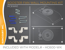 Load image into Gallery viewer, EQUALIZER® EZ8 SMART REGISTER BOOSTER FAN WITH WALL MOUNT KIT | HC600-WK