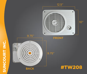 THRUWALL™ VARIABLE SPEED ROOM TO ROOM TRANSFER FAN™ | TW208