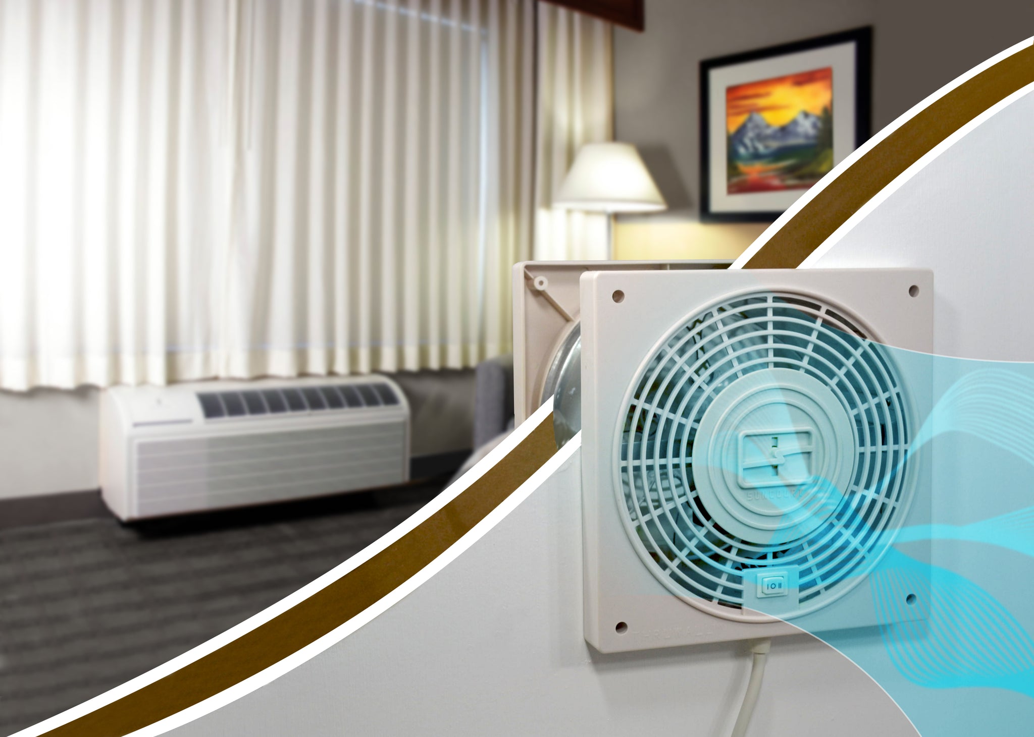 Transfer Fan Layout THRUWALL™ 2-SPEED ROOM TO ROOM TRANSFER FAN W/ AIRFLOW ADAPTOR PLATES ...